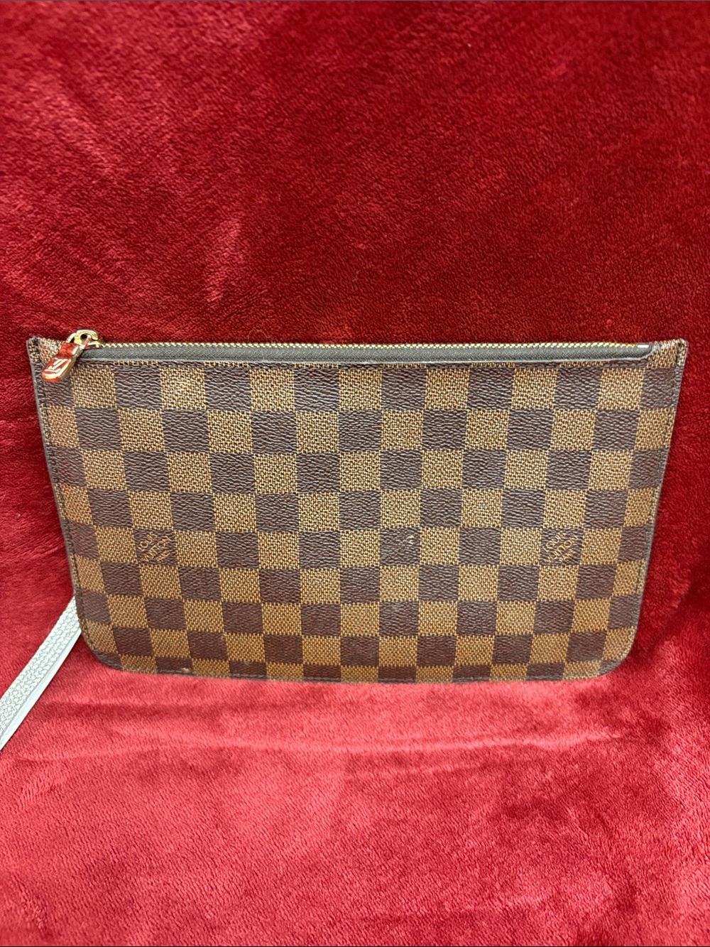 Louis Vuitton Brown Checkered Wristlet Pouch - Picture 2 of 9